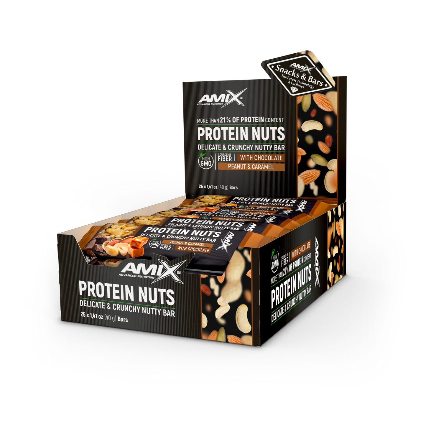 Protein Nuts Bar 20x40g - AmixOfficial.hu - -