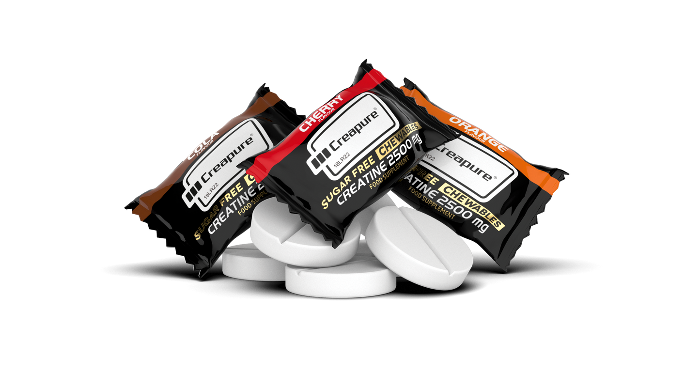 Black Line Creatine Creapure 2500mg Chewable Tabs Zero Sugar 60 tabletta