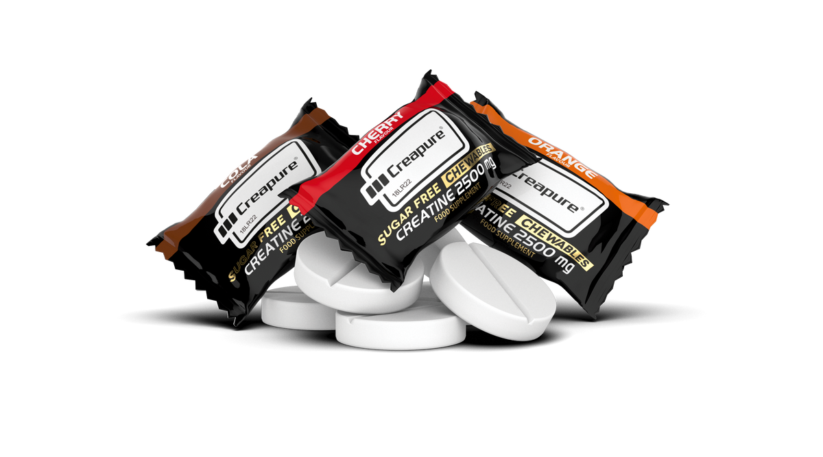 Black Line Creatine Creapure 2500mg Chewable Tabs Zero Sugar 60 tabletta