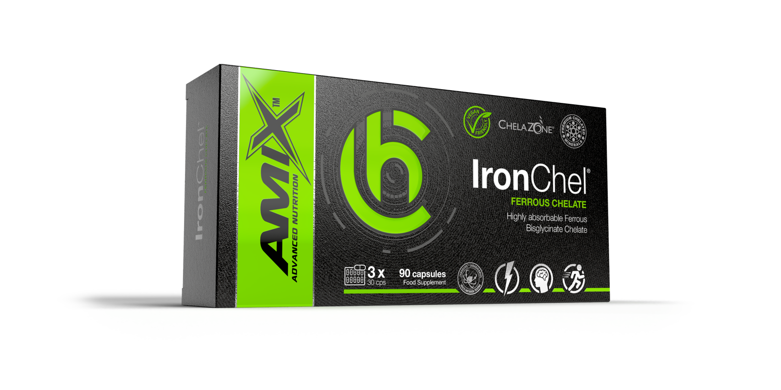 ChelaZone® IronChel® Vas kelát 90 kapszula - AmixOfficial.hu -  - 
