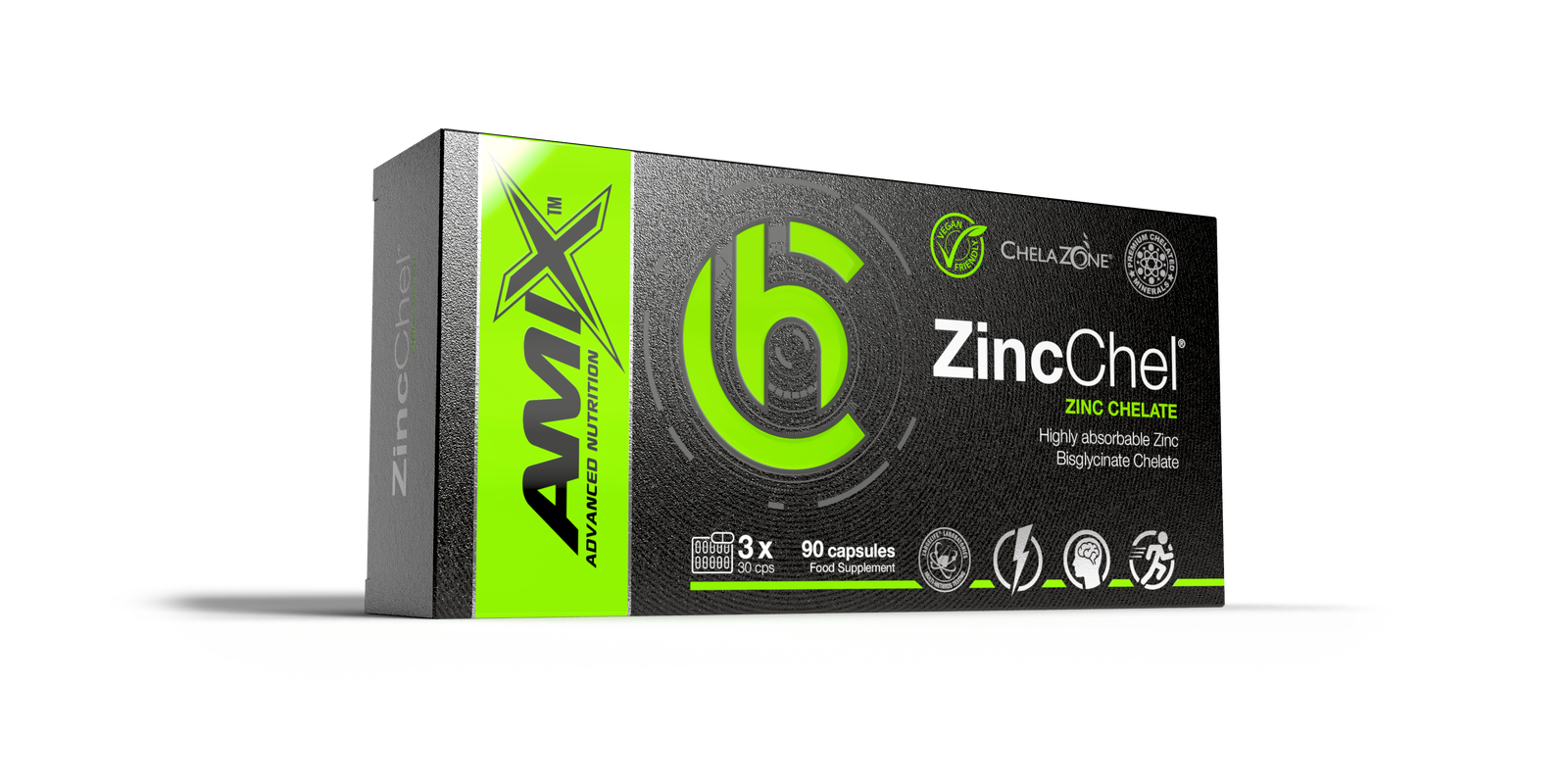 ChelaZone® ZincChel® Cink kelát 90 kapszula - AmixOfficial.hu -  - 
