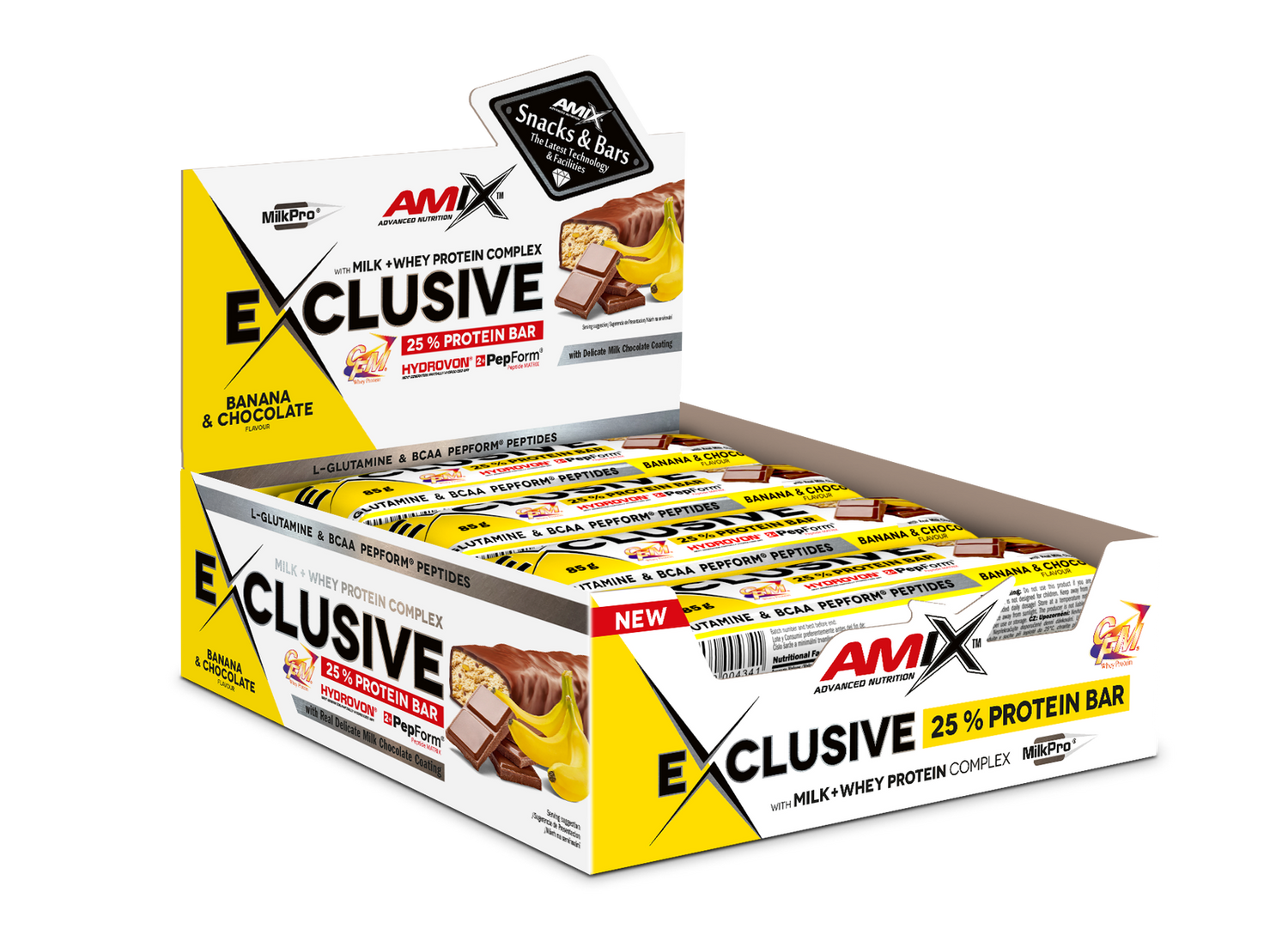 Exclusive® Protein Bar Box 12x85g - AmixOfficial.hu -  - 