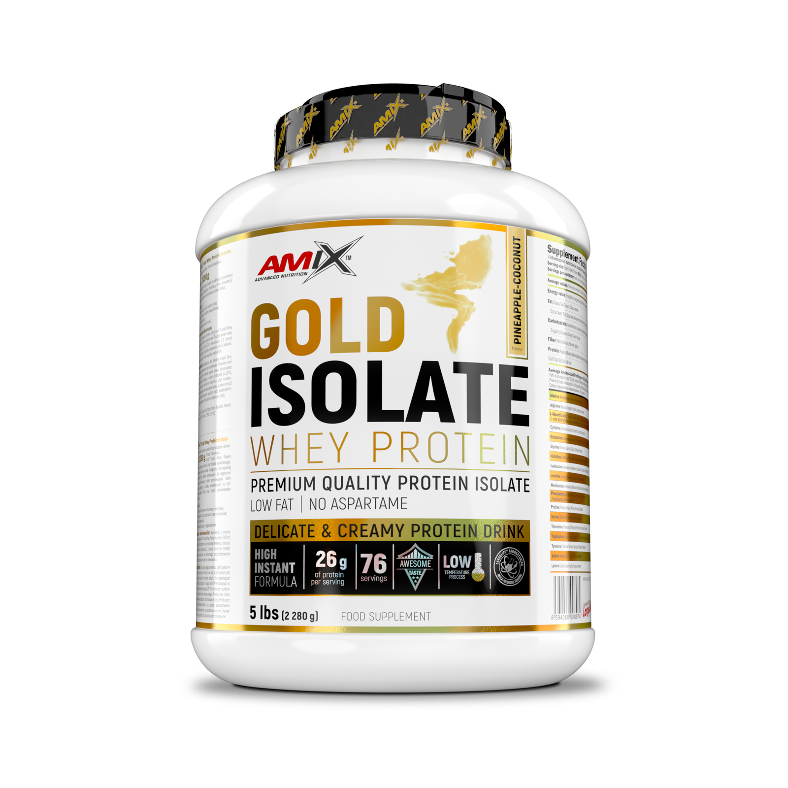 Gold Whey Protein Isolate 2280g - AmixOfficial.hu -  - 