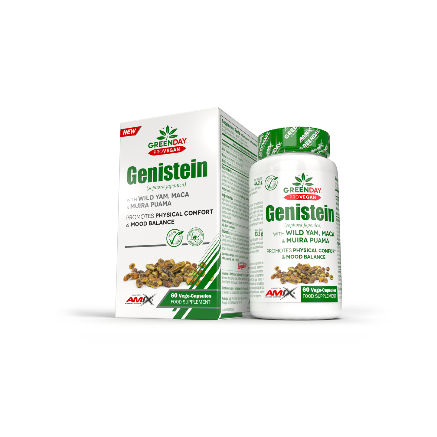 GreenDay® ProVEGAN Genistein Forte 60 tabletta - AmixOfficial.hu -  - 