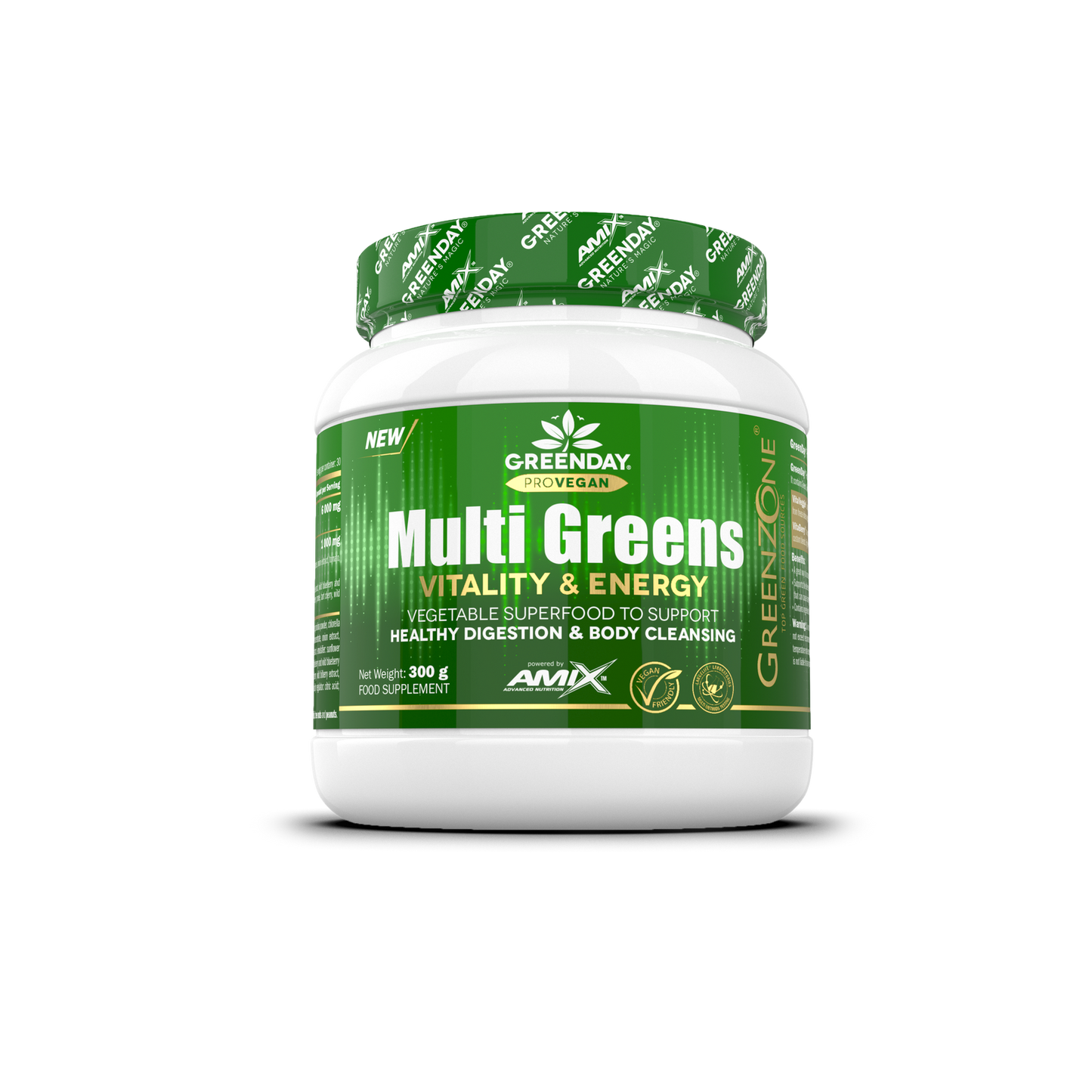 GreenDay® ProVEGAN MultiGreens Vitality&Energy (Íz: orange, 300g) - AmixOfficial.hu -  - 