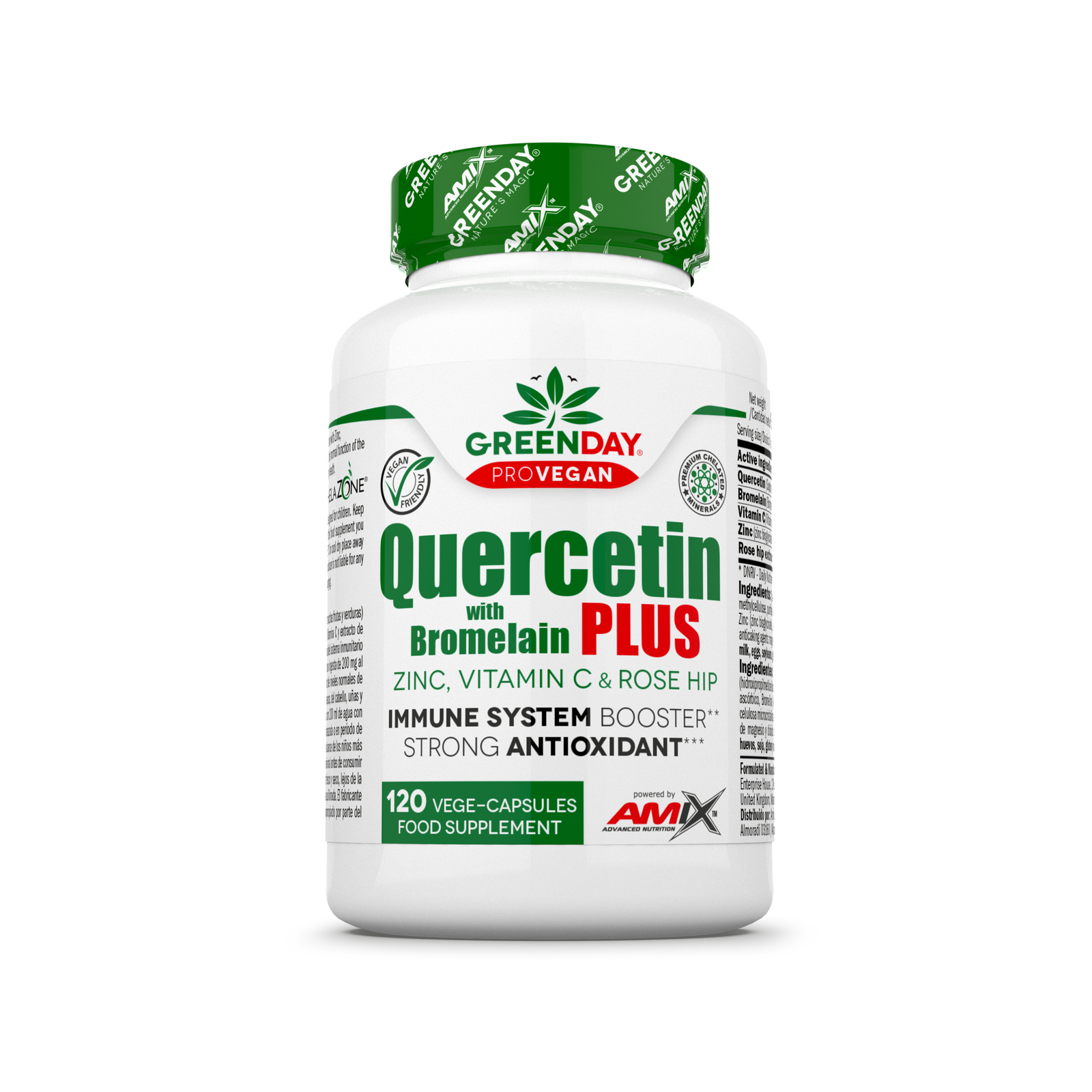 GreenDay® ProVEGAN Quercetin with Bromelain Plus 120 tabletta - AmixOfficial.hu -  - 
