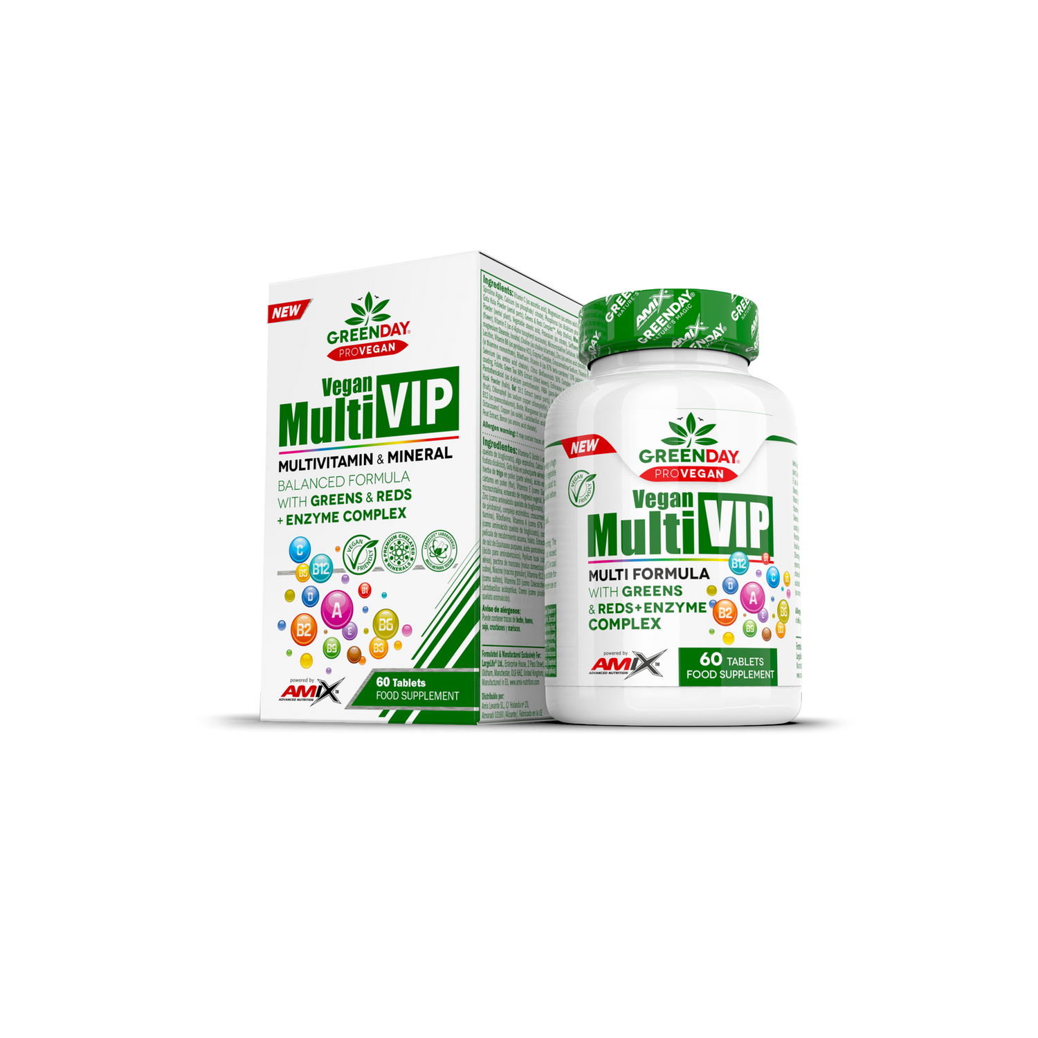 GreenDay® ProVEGAN Vegan Multi VIP 60 tabletta - AmixOfficial.hu -  - 