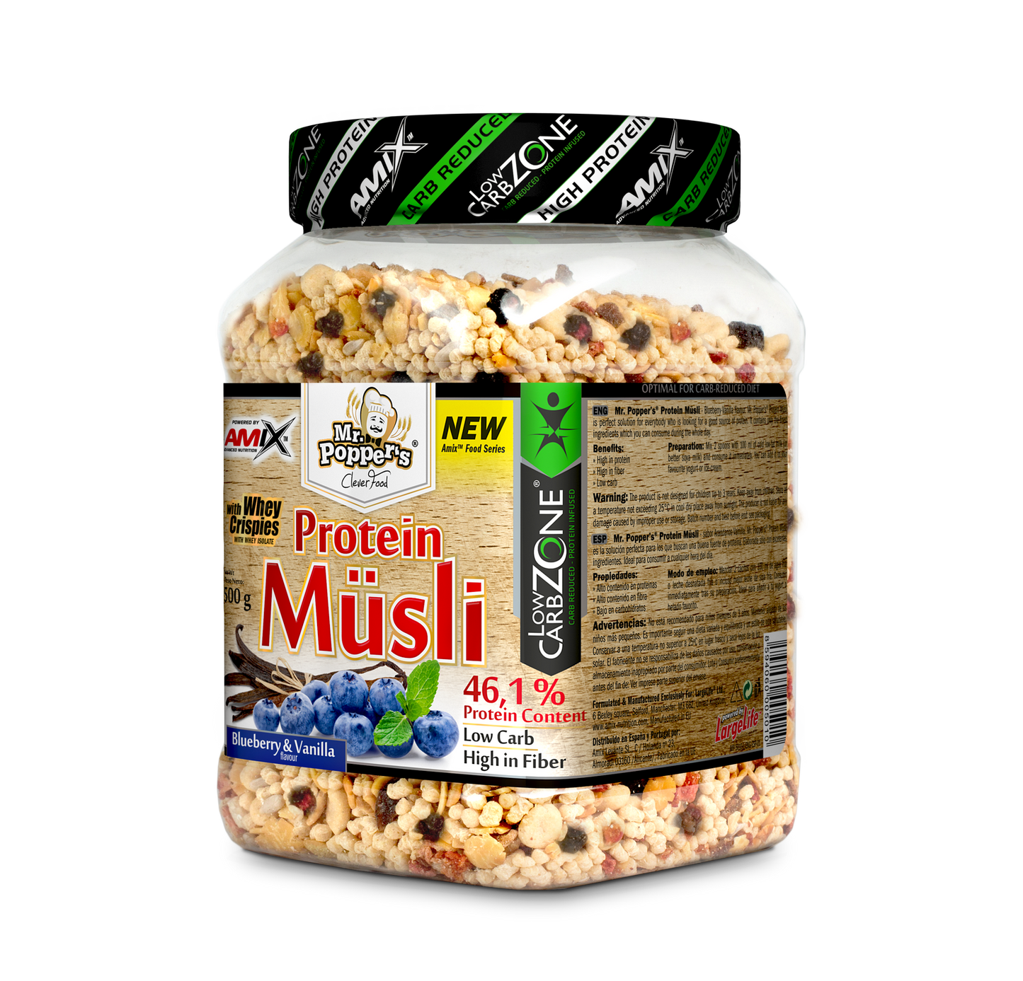 Mr.Popper´s - Protein Müsli 500g - AmixOfficial.hu -  - 