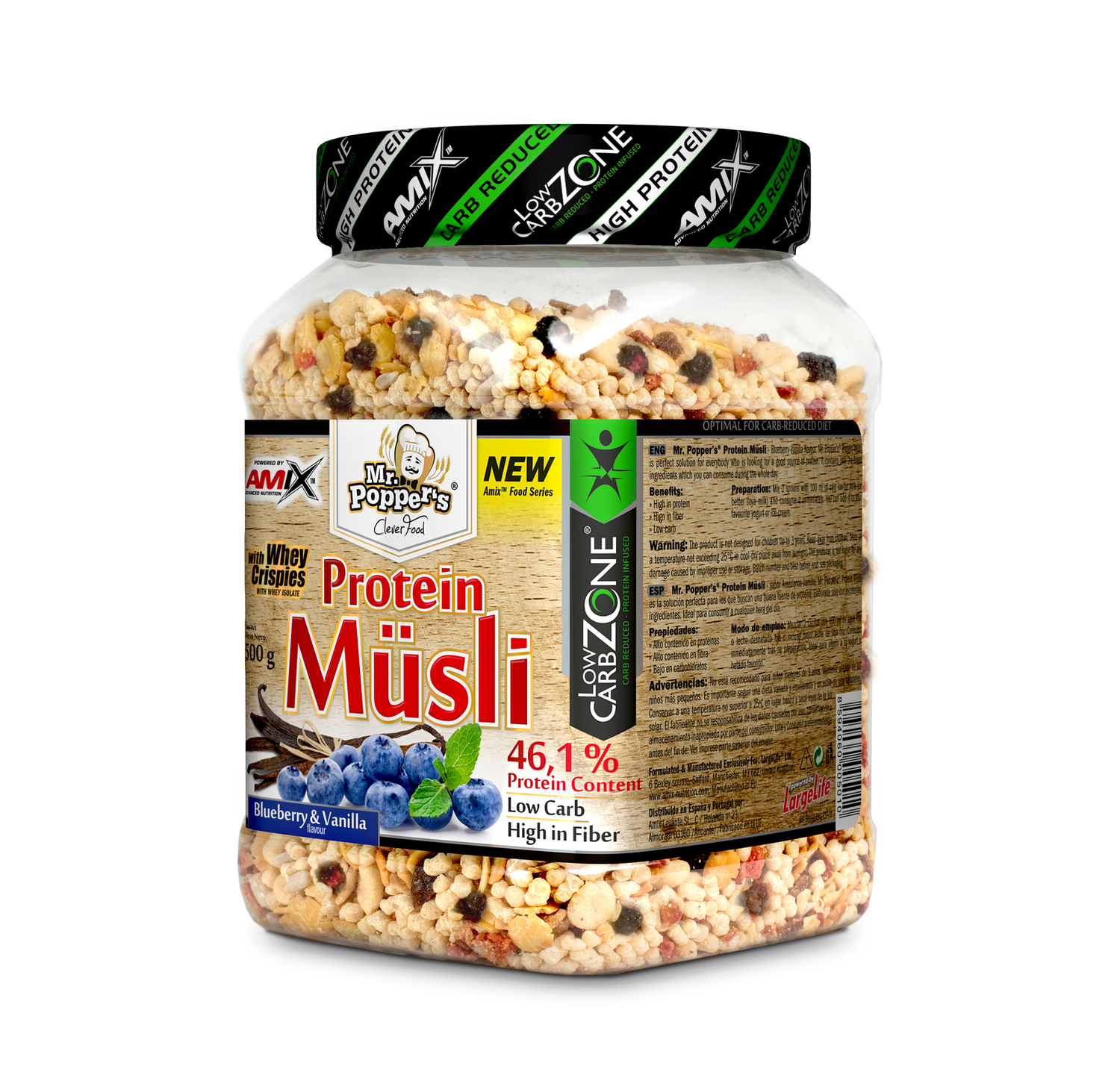 Mr.Popper´s - Protein Müsli 500g - AmixOfficial.hu -  - 