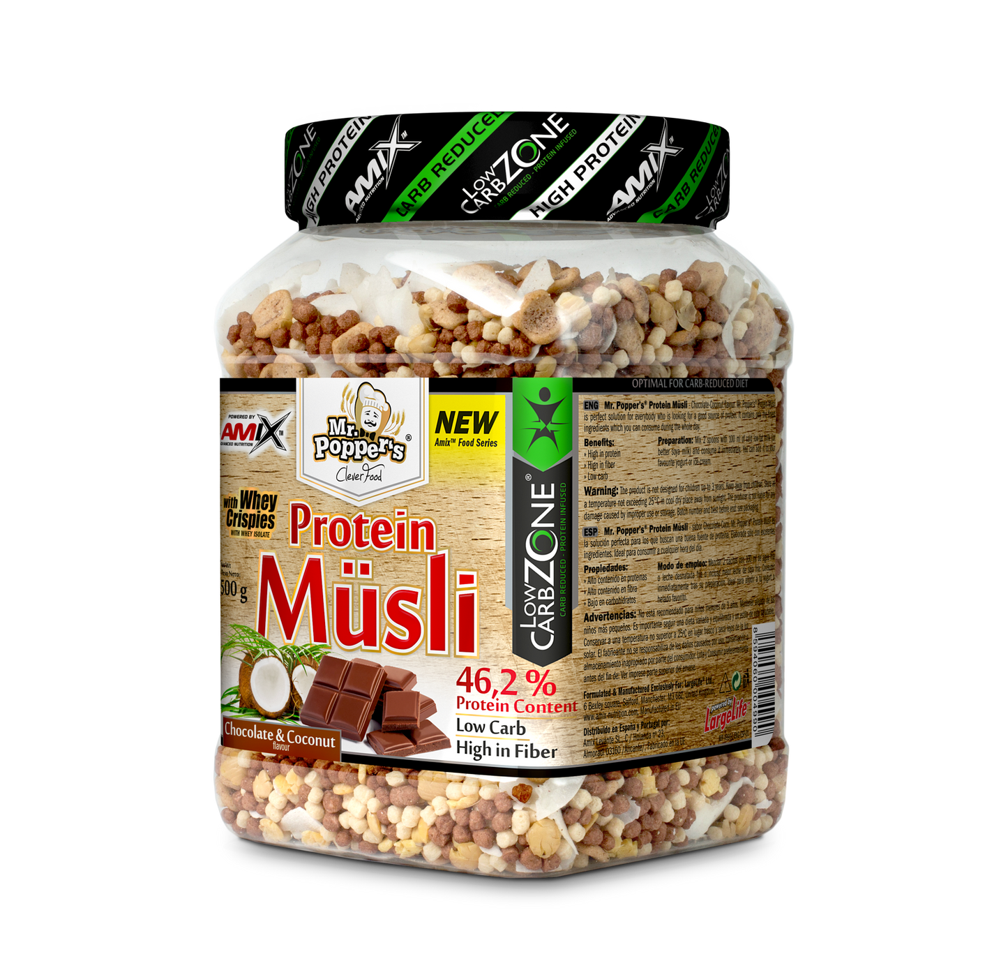 Mr.Popper´s - Protein Müsli 500g - AmixOfficial.hu -  - 