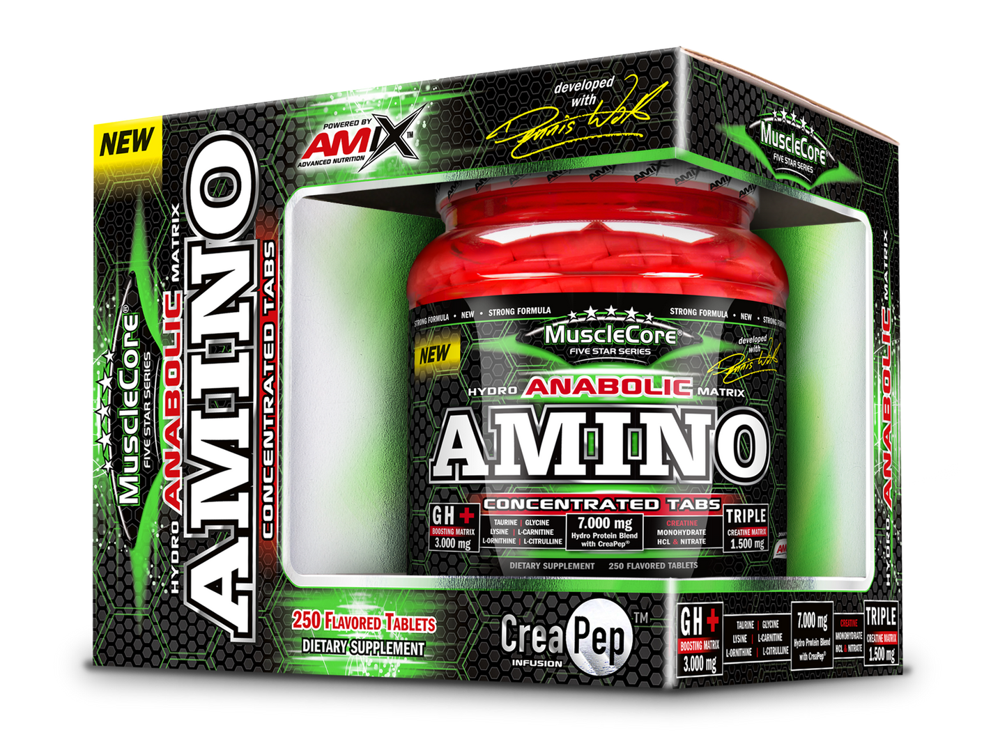 MuscleCore® DW - Anabolic Amino with Crea PEP® 250 tabletta - AmixOfficial.hu -  - 