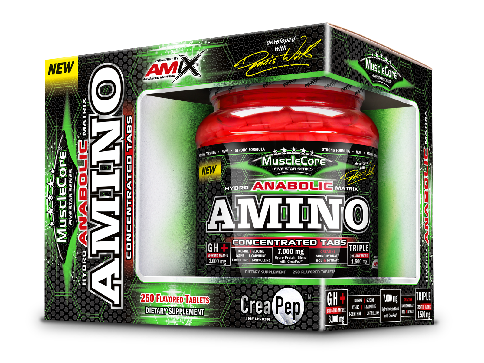 MuscleCore® DW - Anabolic Amino with Crea PEP® 250 tabletta - AmixOfficial.hu -  - 