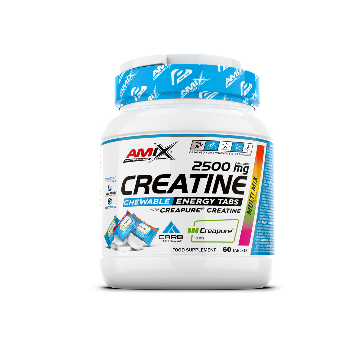 Performance Creatine 2500 mg Chewable Energy 60 tabletta