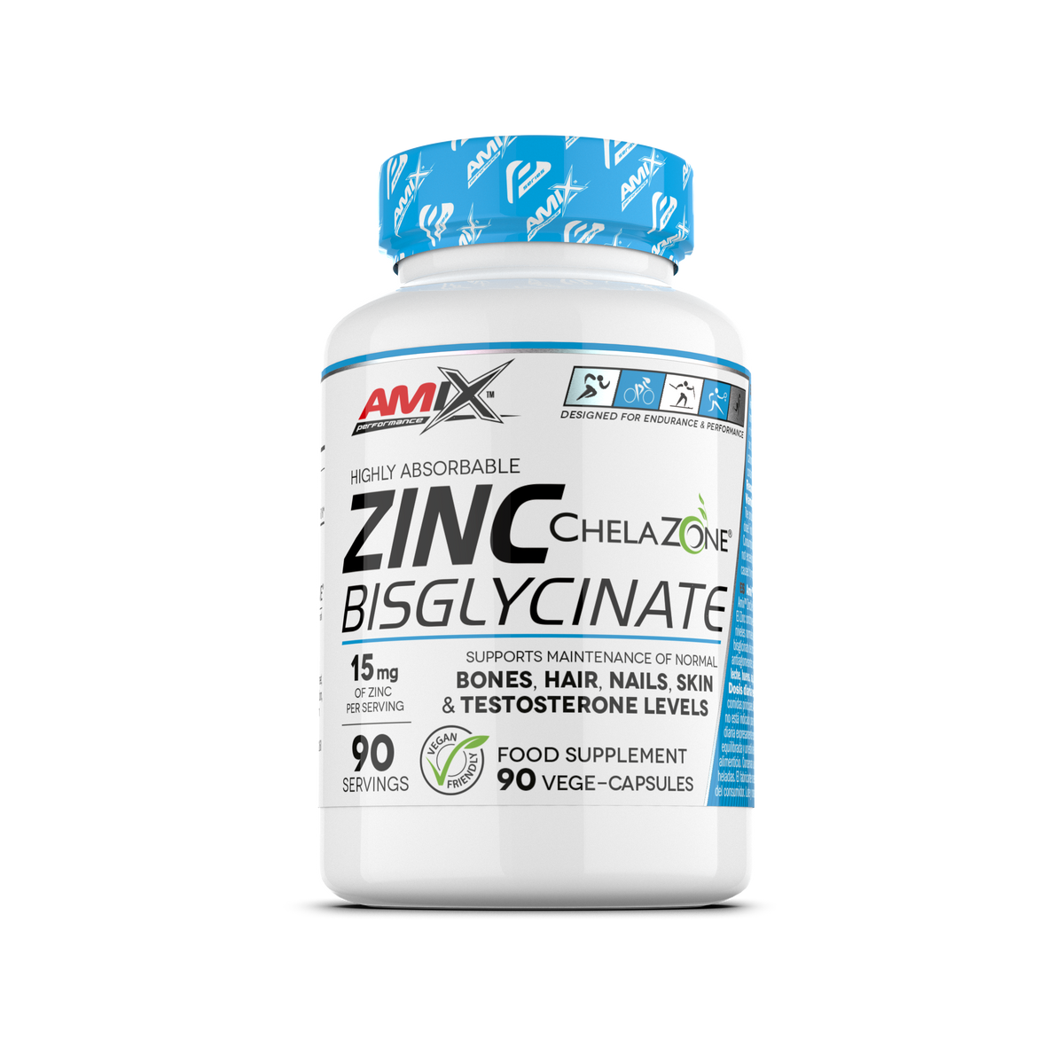 Amix® Performance Zinc Bisglycinate 90 Vcaps