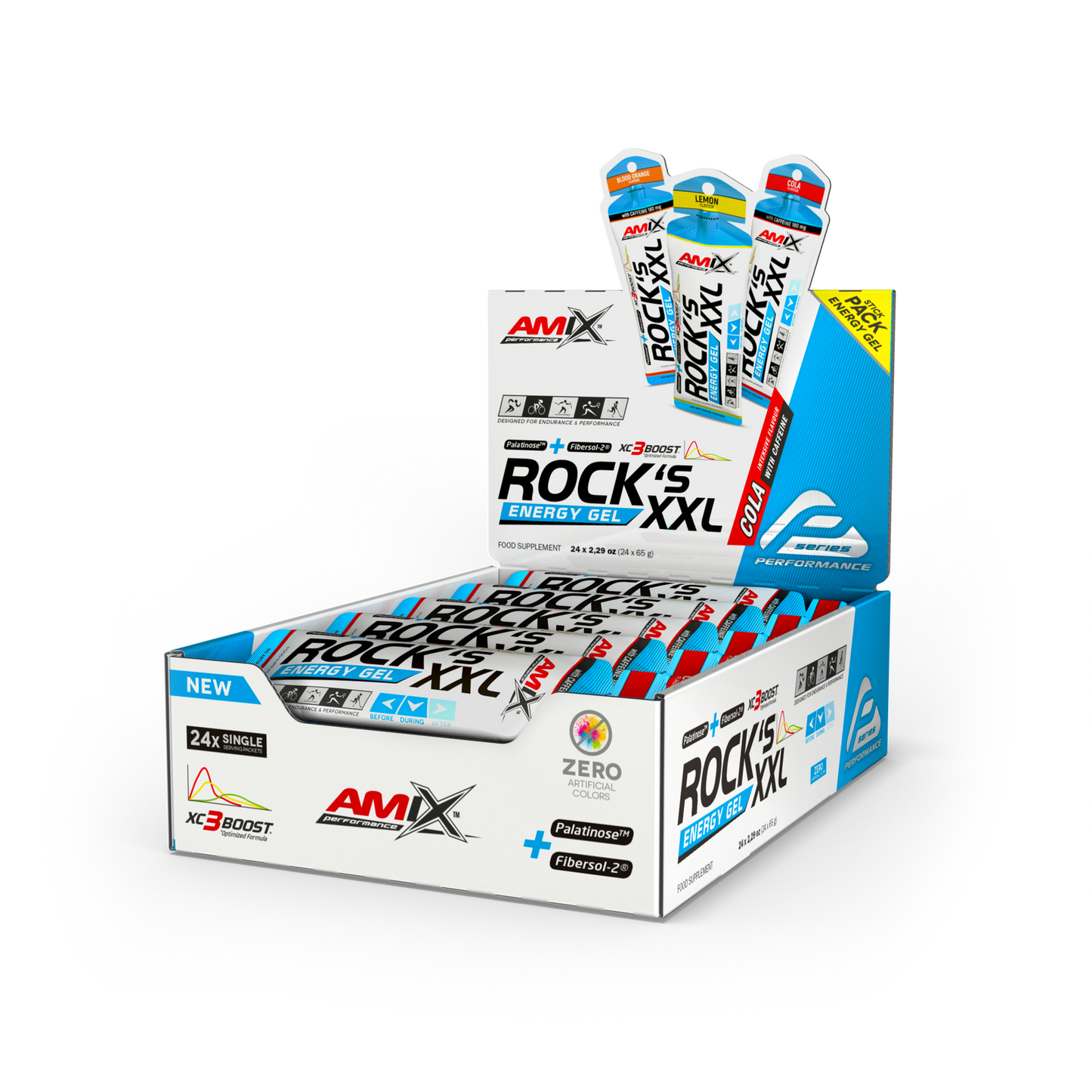 Performance Amix® Rock´s Gel XXL with caffeine tasakok 24x65g - AmixOfficial.hu -  - 