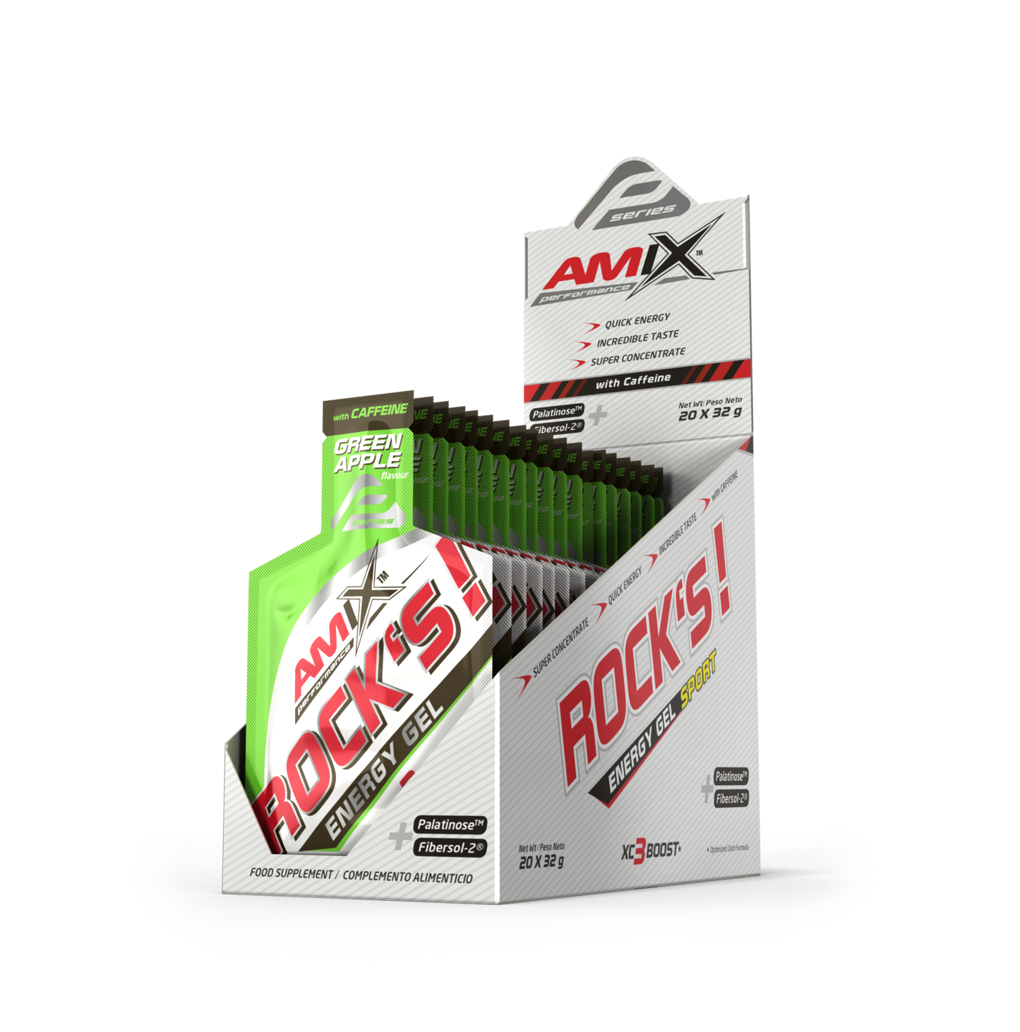 Performance Amix® Rock´s Gel with caffeine tasakok 20x32g - AmixOfficial.hu -  - 