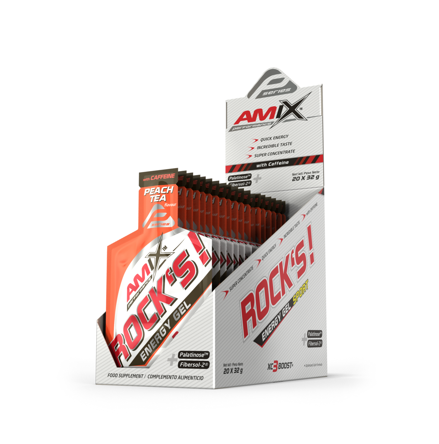Performance Amix® Rock´s Gel with caffeine tasakok 20x32g - AmixOfficial.hu -  - 