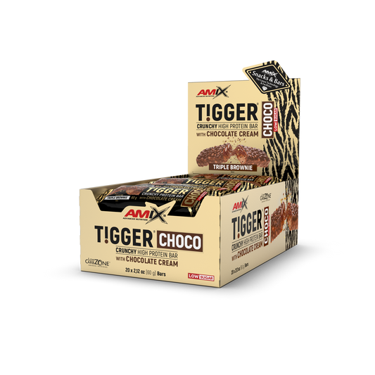 TiggerZero CHOCO Protein Bar 20x60g - AmixOfficial.hu -  - 